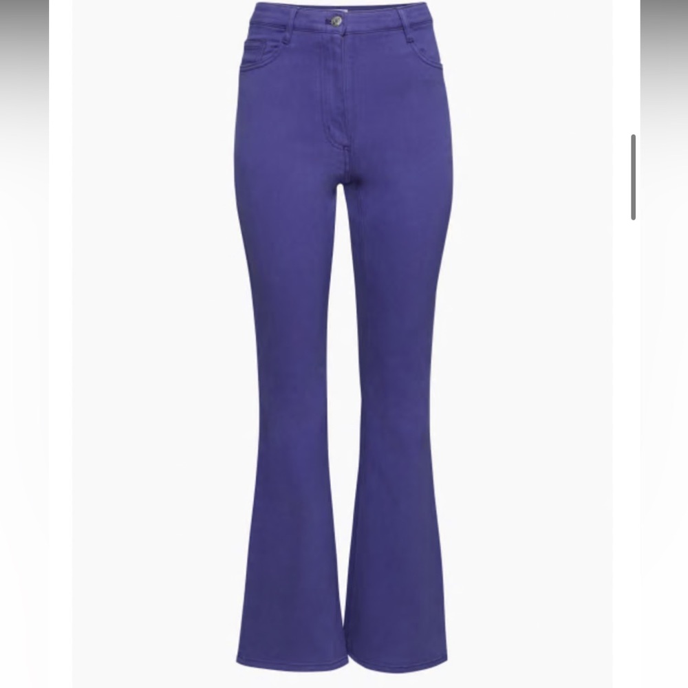 Aritzia purple boot cut jeans
